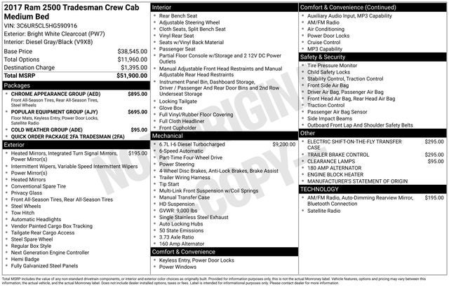 ram ram 2500 pickup 2017 3C6UR5CL5HG590916 image ram ram 2500 pickup 2017 3C6UR5CL5HG590916 image
